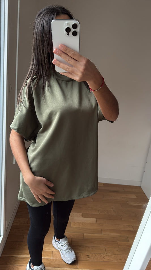 T shirt vert kaki