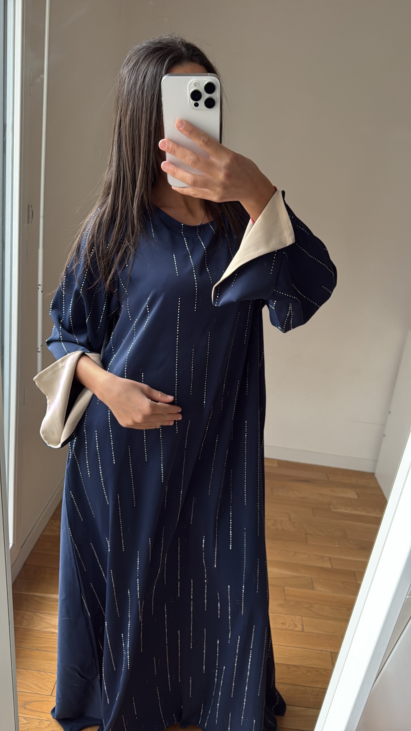 Abaya Lila bleu marine