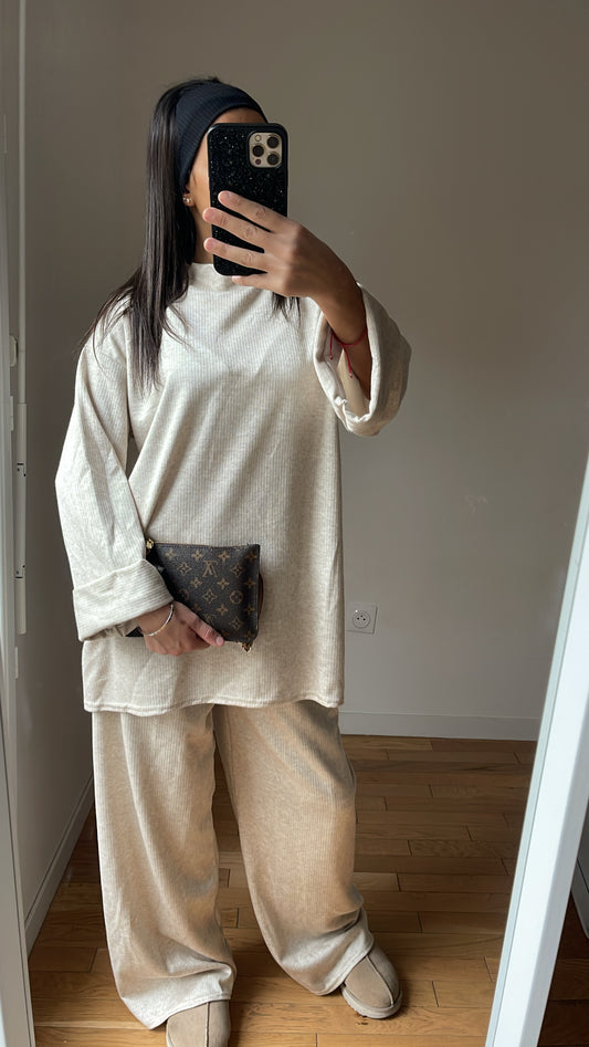 Ensemble dounia beige