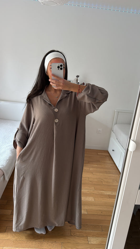 Robe taupe