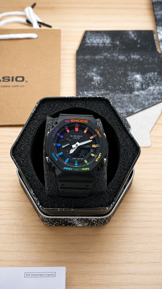 G shock noire multicolore