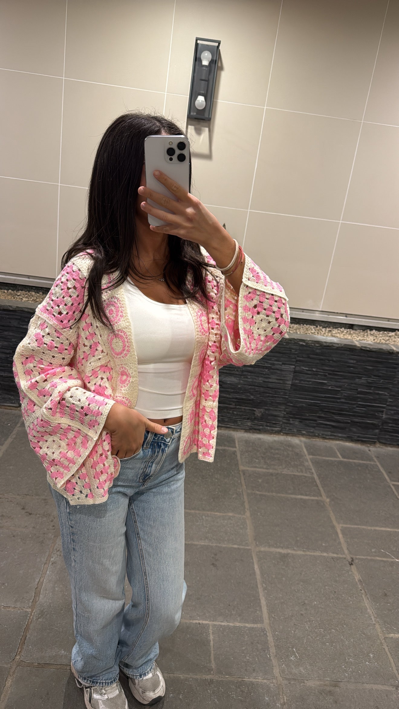 Gilet maylis rose