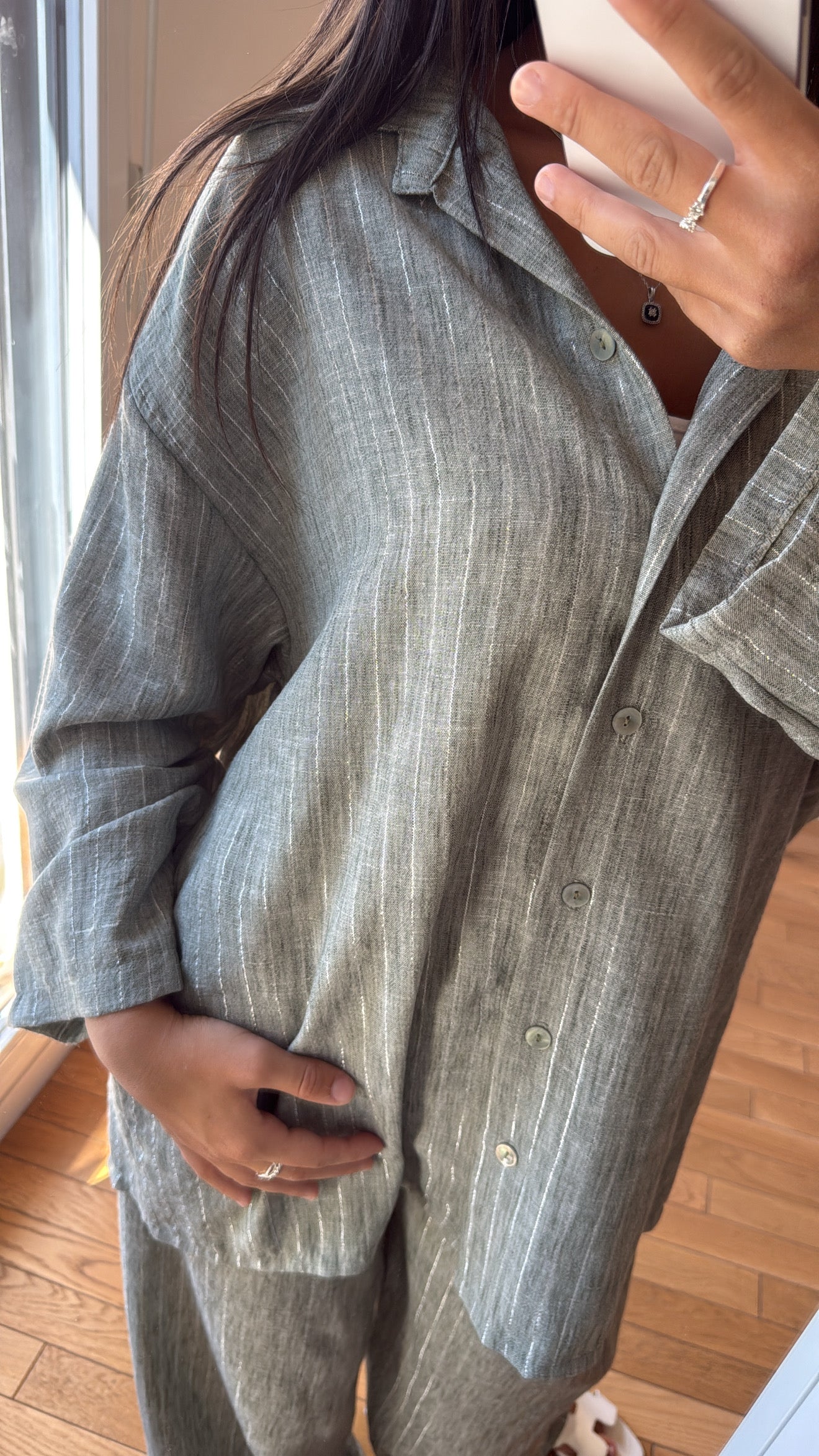 Ensemble chemise vert
