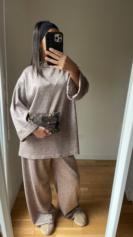 Ensemble dounia taupe
