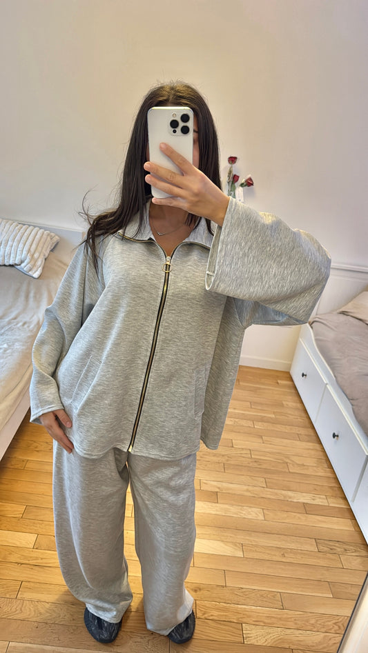 Ensemble ferdaous gris