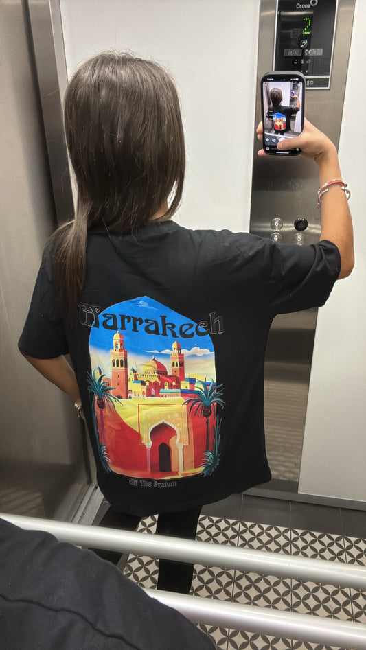 T shirt Marrakech noir