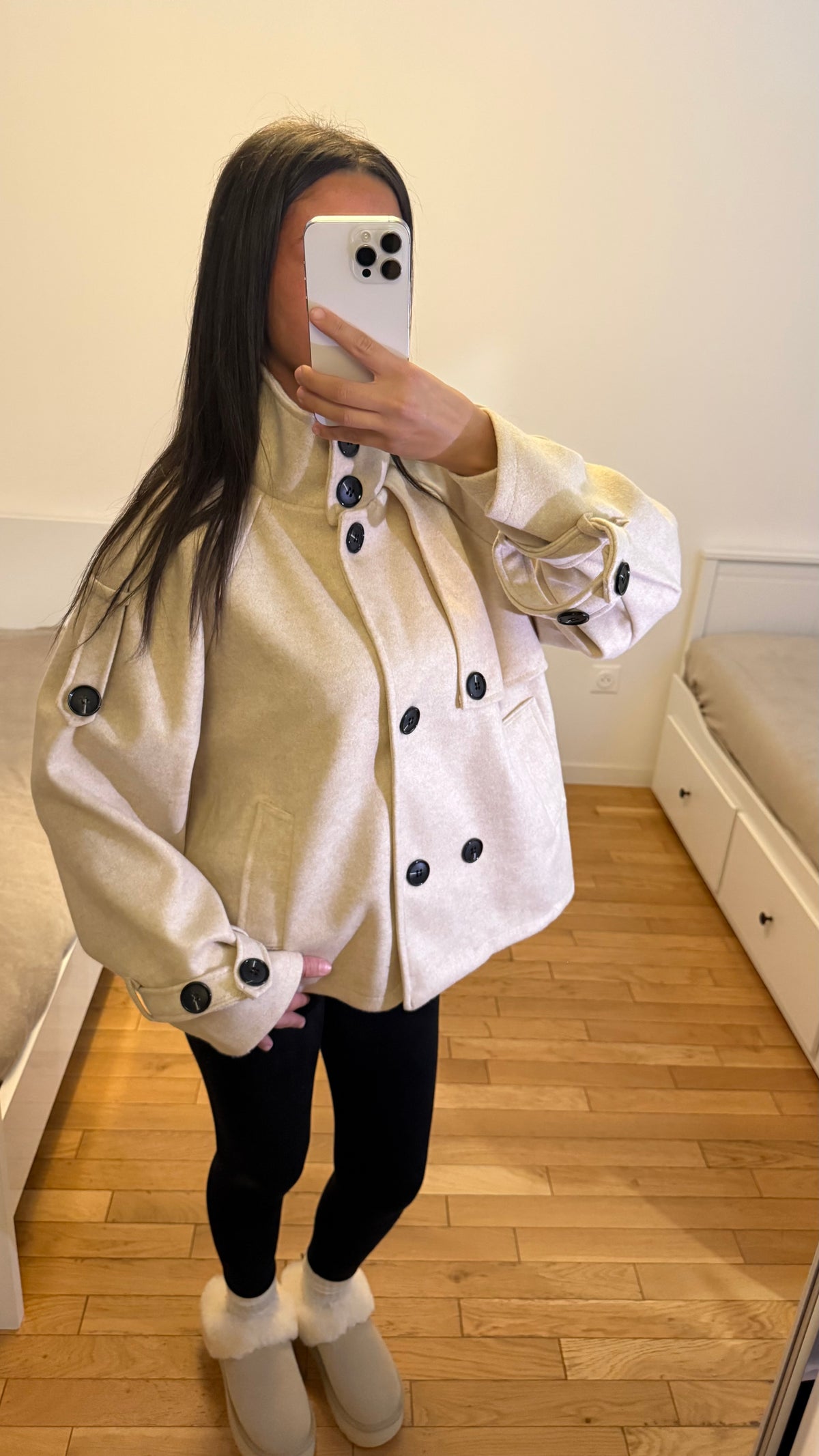 Manteau elana  beige