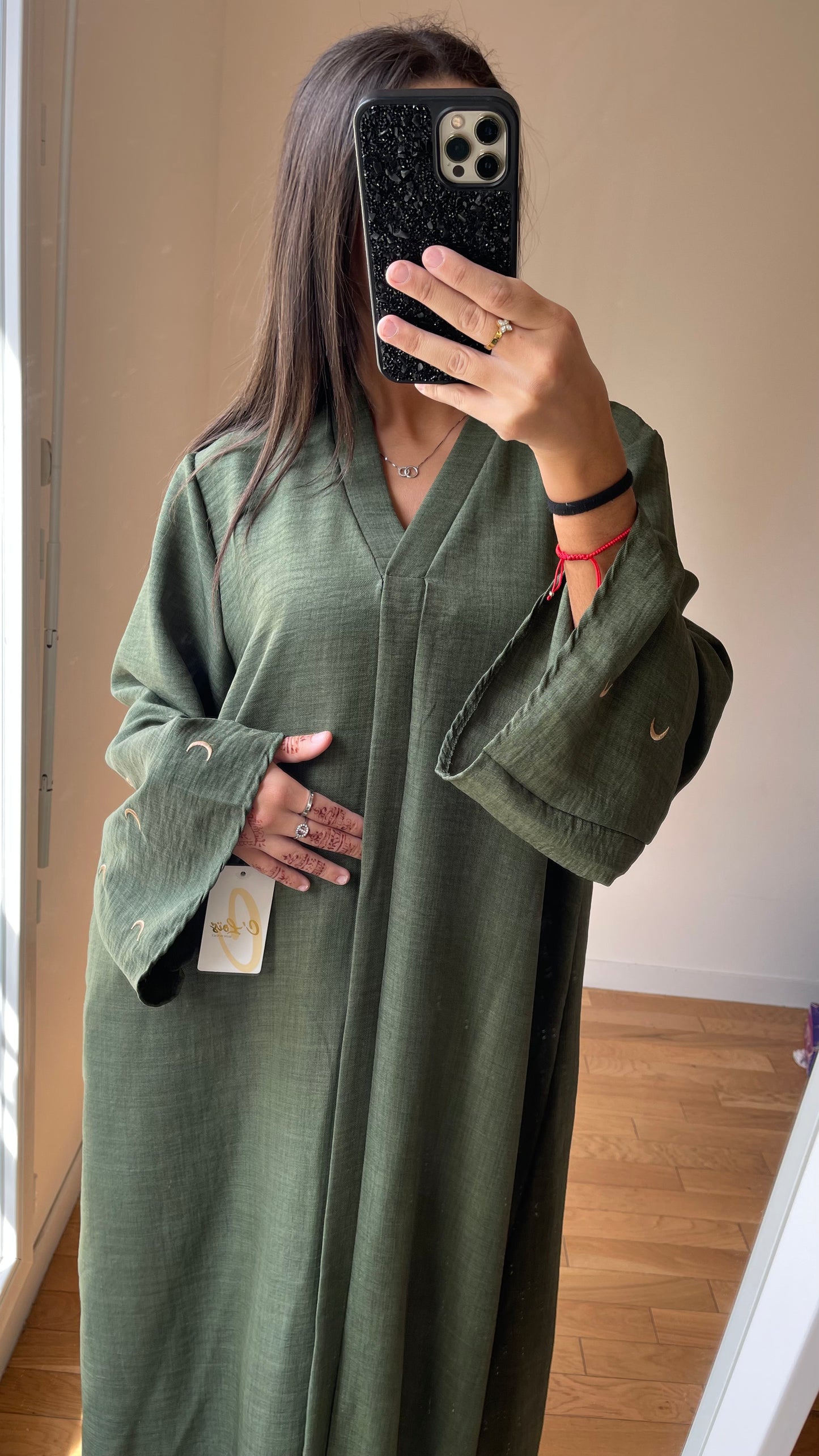 Abaya lune verte