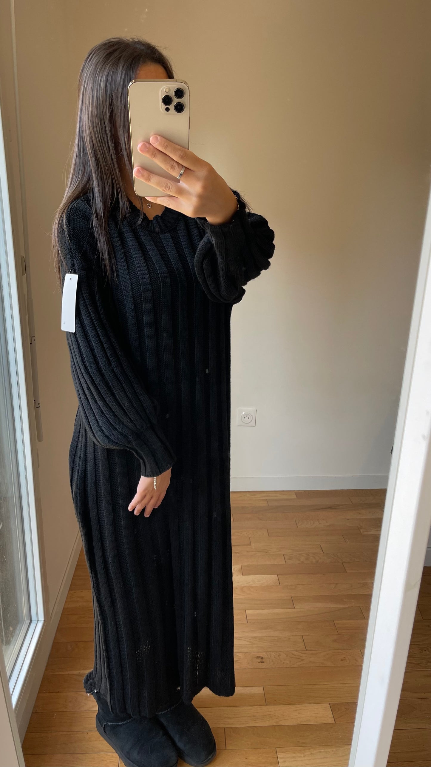 Robe sabrina noire