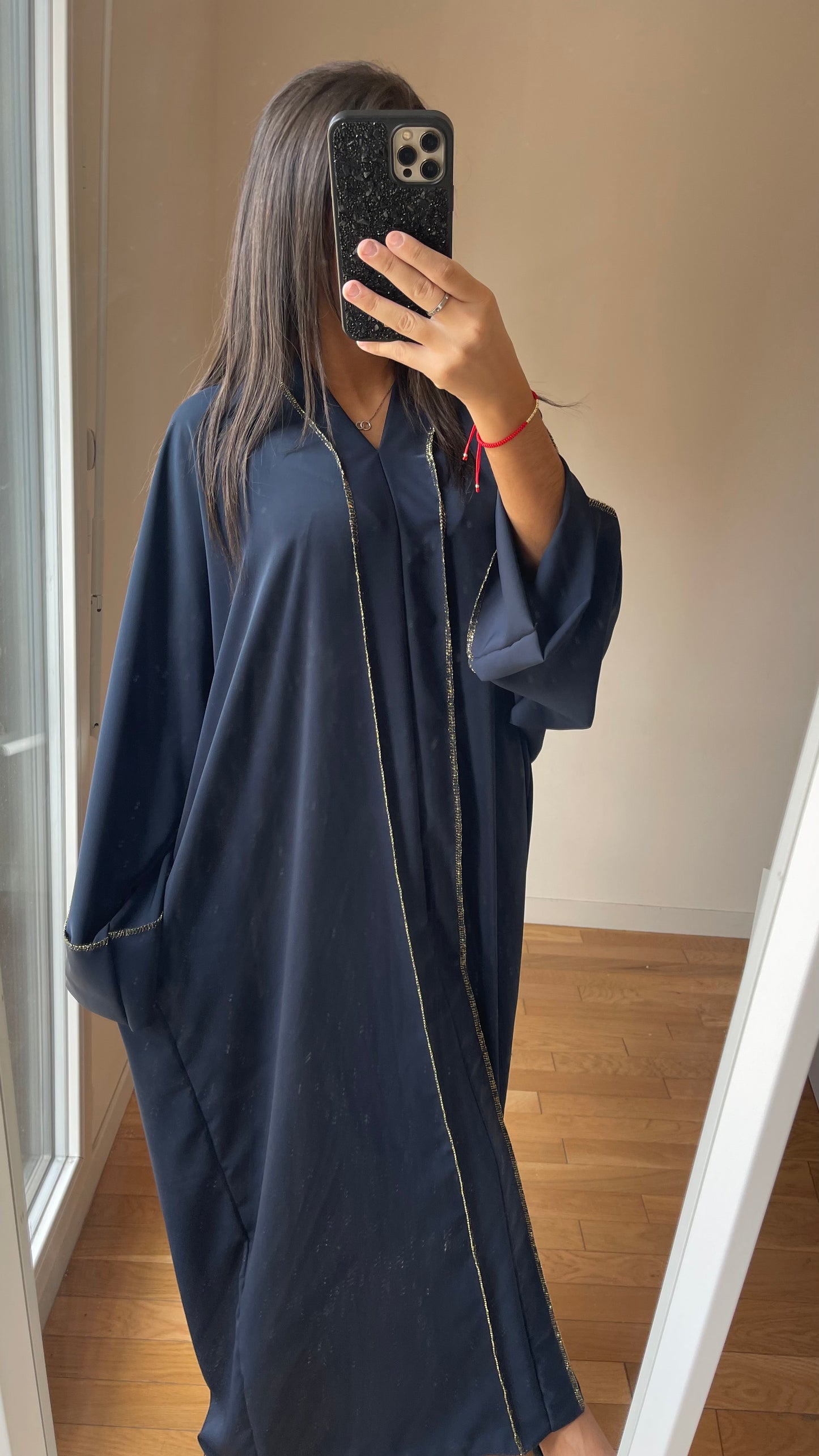 Abaya bleu