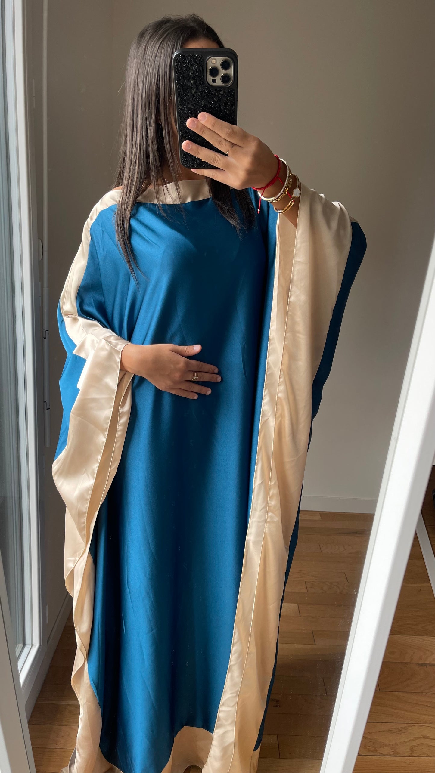 Abaya laya bleue